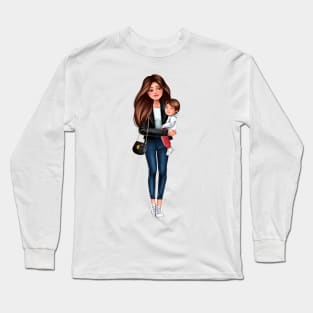 Mother with son Long Sleeve T-Shirt